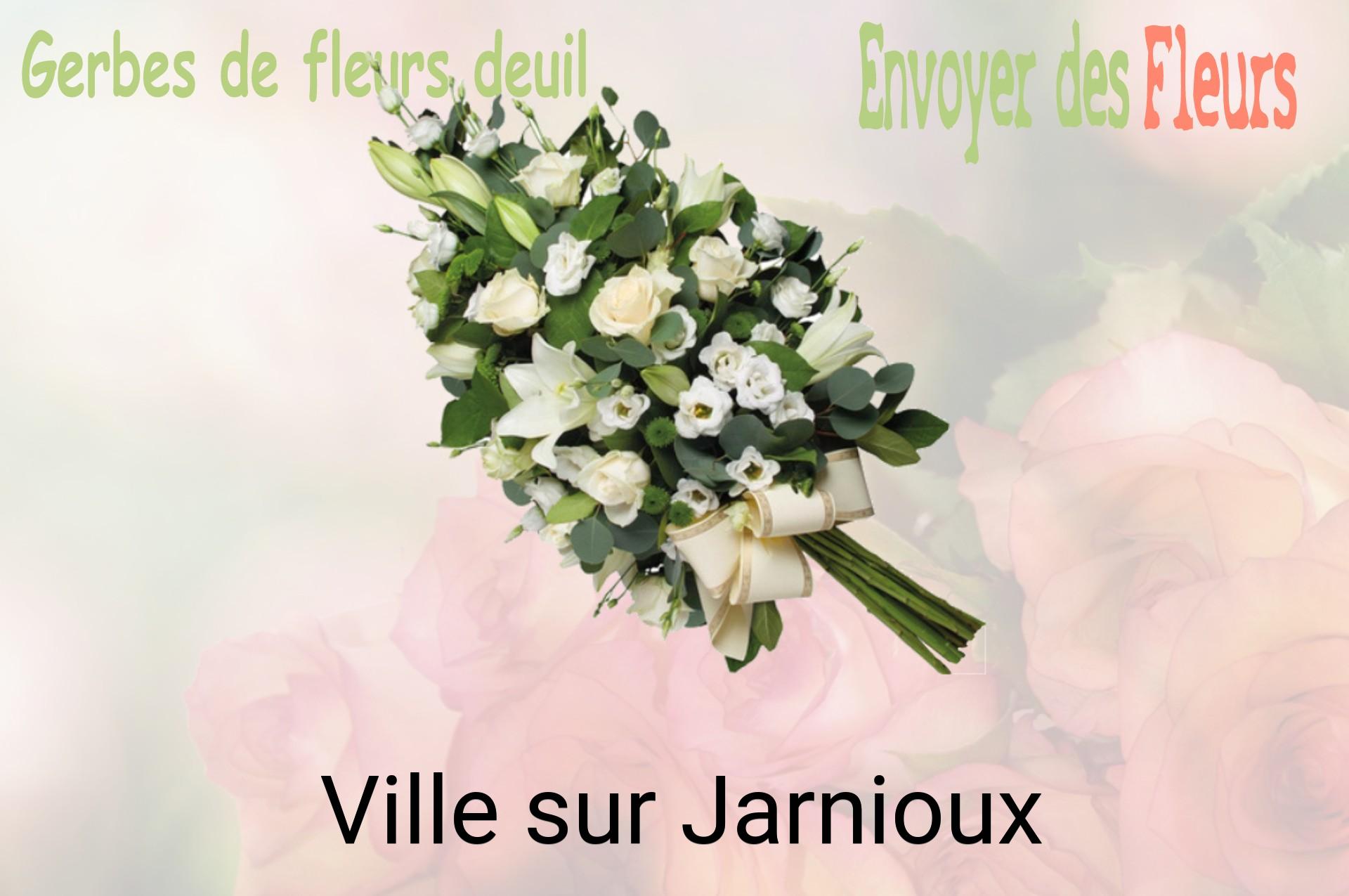 Gerbe de fleurs de deuil livrée à Ville-sur-Jarnioux